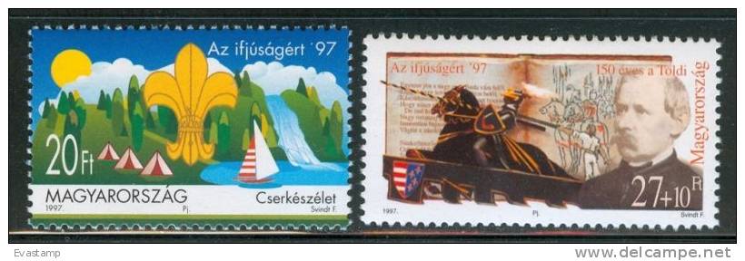 HUNGARY - 1997. Youth Philately (Scouting Emblem) MNH!! Mi 4447-4448 - Neufs