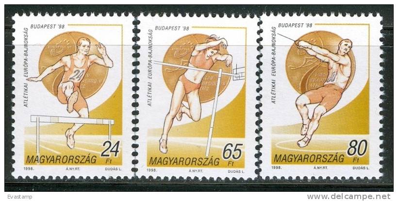 HUNGARY - 1998. European Athletic Championships(Sport) MNH!! Mi:4508-4510 - Nuevos