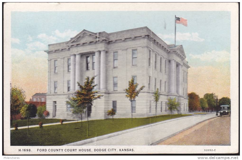 CPA - (Etats-Unis) Dodge City - Ford County Court House - Sonstige & Ohne Zuordnung