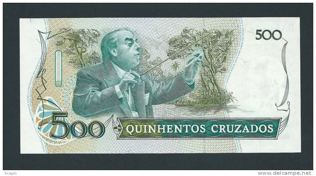 N.  1 Banconota  Da 500  CRUZADOS  -  BRASILE -  Anno 1990. - Brasil