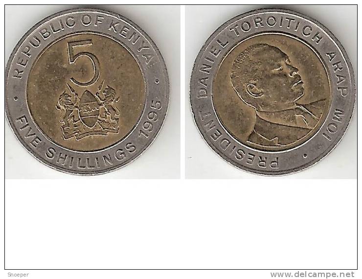 *kenya 5 Shilling 1995 Km 30 Xf+ - Kenya