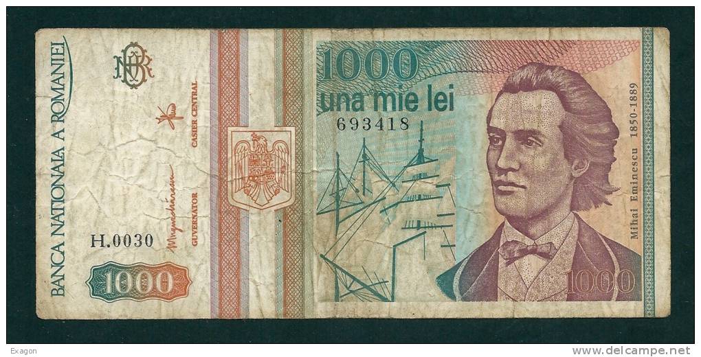 N.  1 Banconota  Da 1000  LEVI -   ROMANIA   -  Anno 1999. - Rumänien