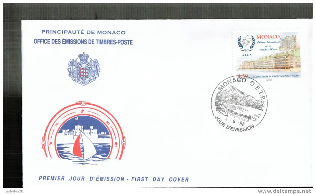 MONACO-FDC-  ENVELOPPE PREMIER JOUR- --TIM-CLAS- 2012-48 - Maschinenstempel (EMA)