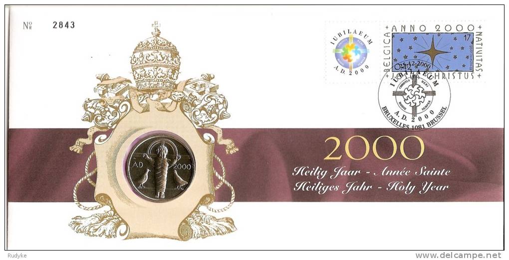 NUMISLETTER   2000 HEILIG JAAR  25/12/2000 - Numisletters