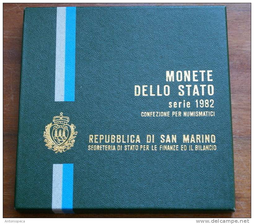 SAN MARINO MONETAZIONE 1982 ORIGINALE - Saint-Marin