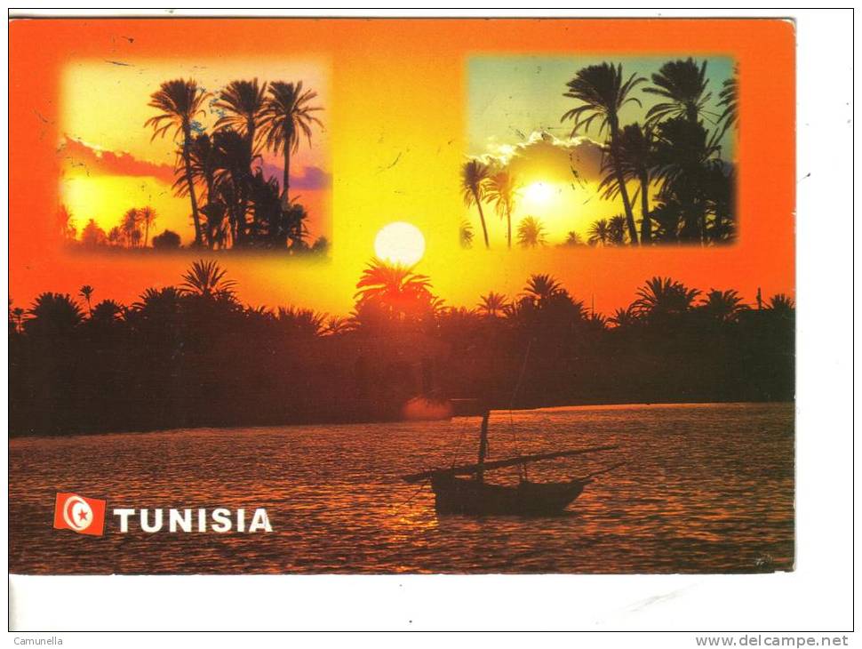 Cartolina Tramonti-tunisia-tunisie-- - Hold To Light