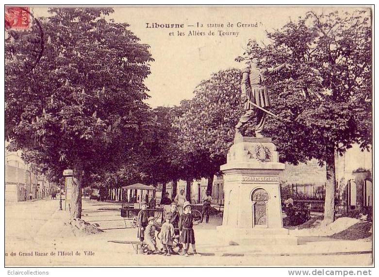 Libourne       Allées De Tourny   Marchand De Glaces En Arrière Plan - Libourne