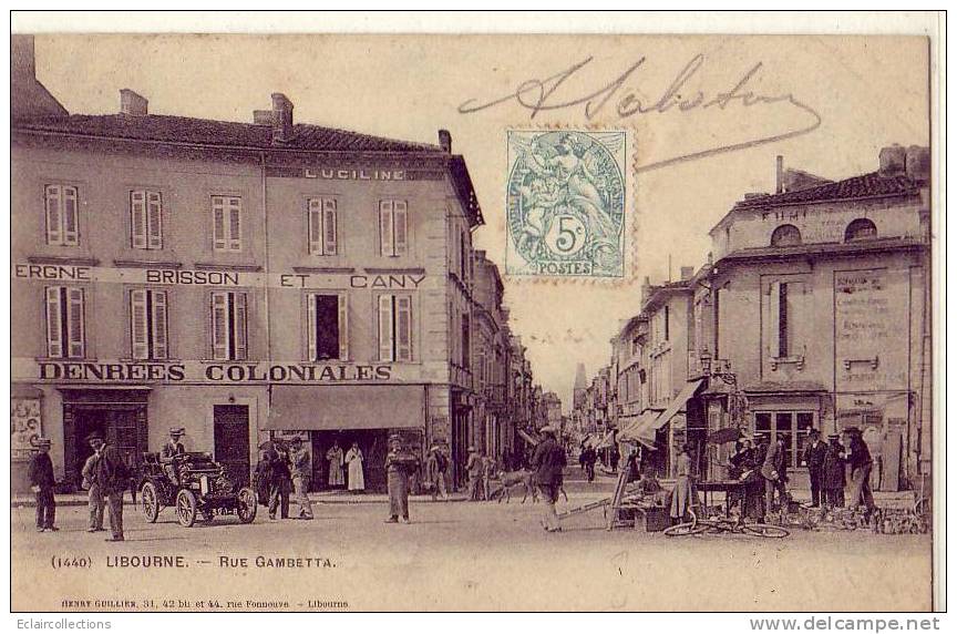 Libourne       Rue Gambetta   Marché Aux Puces ??? - Libourne