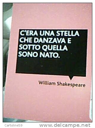 RASSEGNA DANZA MILANO 2008 2009  FRASE DI WILLIAM  SHAKESPEARE N2008  DP6616 - Baile