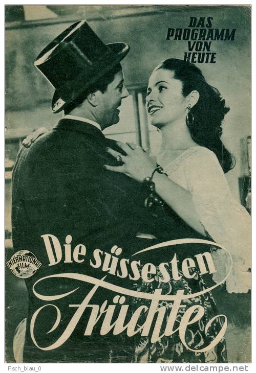 DPVH 246 Kino Die Süßesten Früchte 1954 Maria Holst Franz Antel Gunther Philipp - Magazines