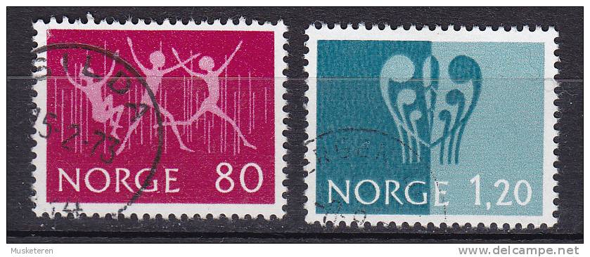 Norway 1972 Mi. 645-46 Jugend-Briefmarkenausstellung INTERJUNEX '72 Kristiansand Complete Set !! - Used Stamps