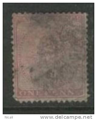 NATAL 1874 1d Dull Rose QV SG66 U DR35 - Natal (1857-1909)