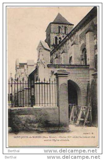 79 SAINT JOUIN DE MARNES - Cloitre - Sacristie Et Cote Nord De L Eglise Abbatiale - Saint Jouin De Marnes