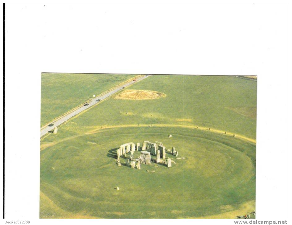 B53499 Wiltshire Stonehenge Aerial View Not Used Perfect Shape - Stonehenge