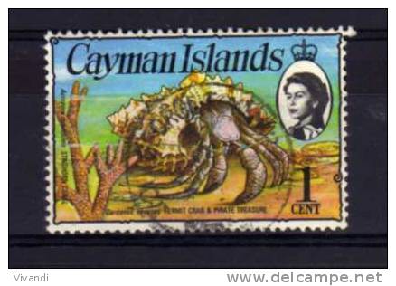 Cayman Islands - 1974 - 1 Cent Hermit Crab - Used - Kaaiman Eilanden