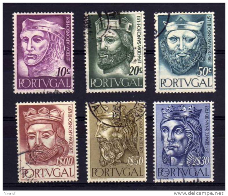 Portugal - 1955 - Portugese Kings (Part Set) - Used - Used Stamps