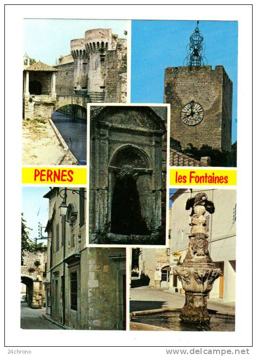 Pernes Les Fontaines: Porte Notre Dame, Vieux Donjon, Vieille Rue, Fontaine Du Cormoran, Vieille Fontaine (12-293) - Pernes Les Fontaines