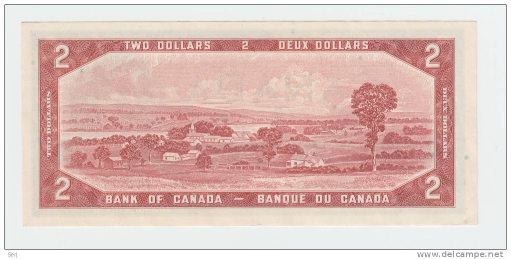 Canada 2 Dollars 1954 (1972 - 1973) XF+ CRISP Banknote P 76c  76 C - Canada