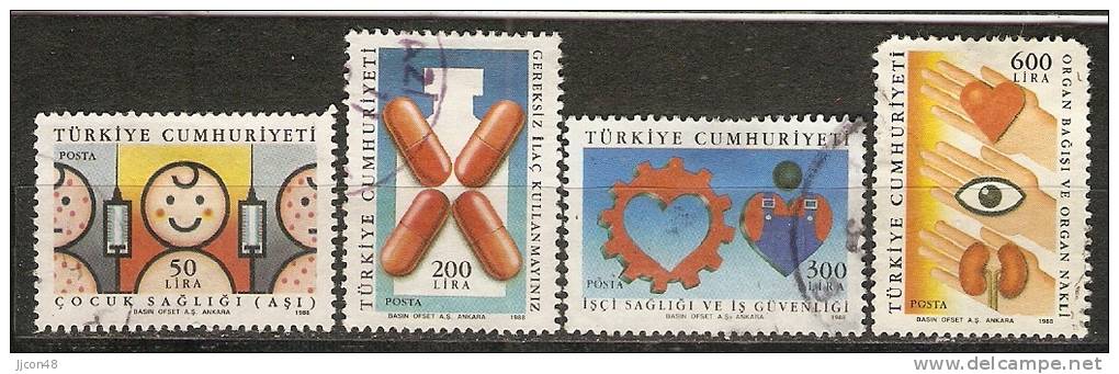 Turkey 1988  Health Campaign    (o) Mi.2810-2813 - Gebraucht