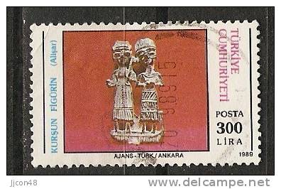 Turkey 1989  Archaeological Discoveries  300.L   (o) Mi.2850 - Used Stamps
