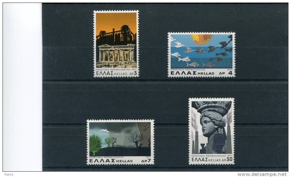 1977-Greece- "Environment Protection"- Complete Set MNH - Ungebraucht