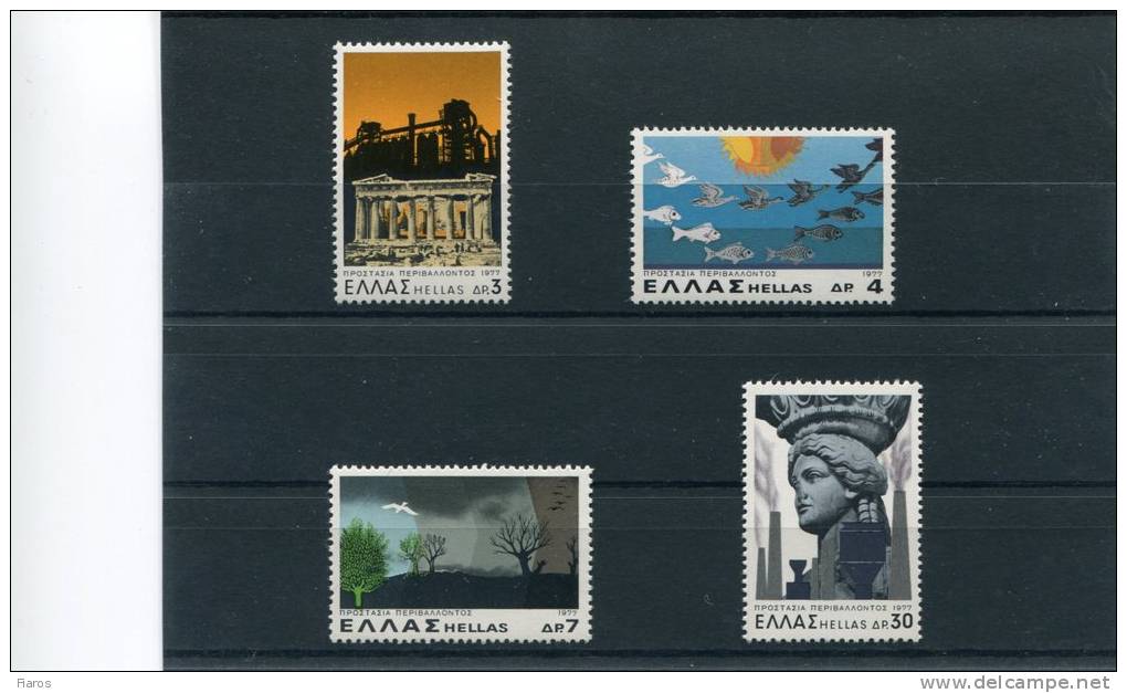 1977-Greece- "Environment Protection"- Complete Set MNH - Ungebraucht