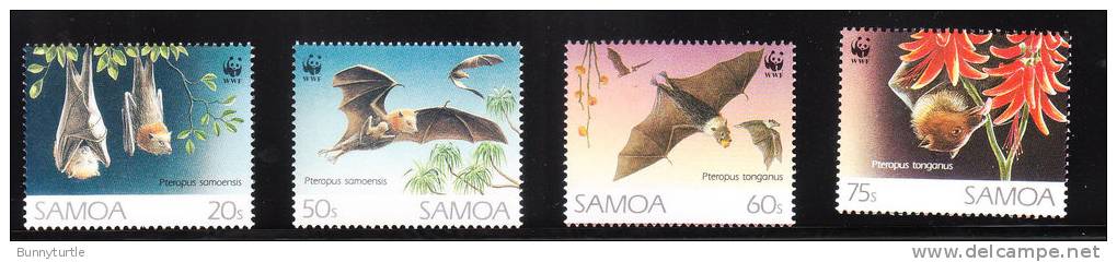 Samoa 1993 World Wildlife Fund Bats WWF MNH - Samoa