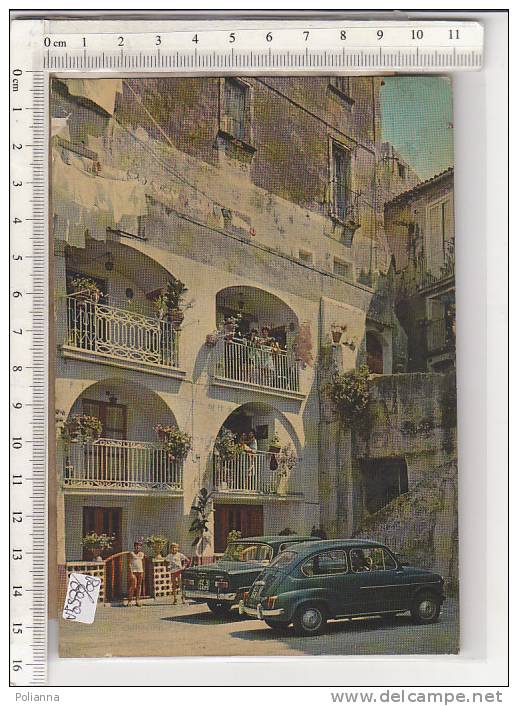 PO8859A# VIBO VALENTIA - TROPEA - PIAZZETTA LARGO ROTA - AUTO FIAT 600  VG - Vibo Valentia