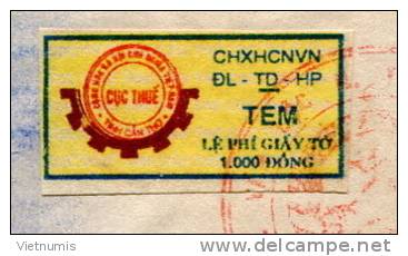 VIETNAM VIET NAM BIRTH CERTIFICATE (PAPER COPIES WITH REVENUE STAMP) CAN-THO PROVICE - Historische Documenten