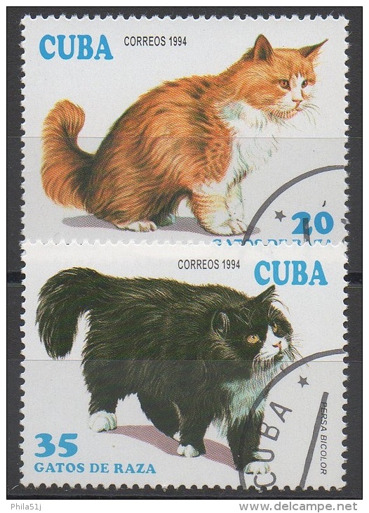 CUBA  N°3354/3355__OBL VOIR SCAN - Used Stamps