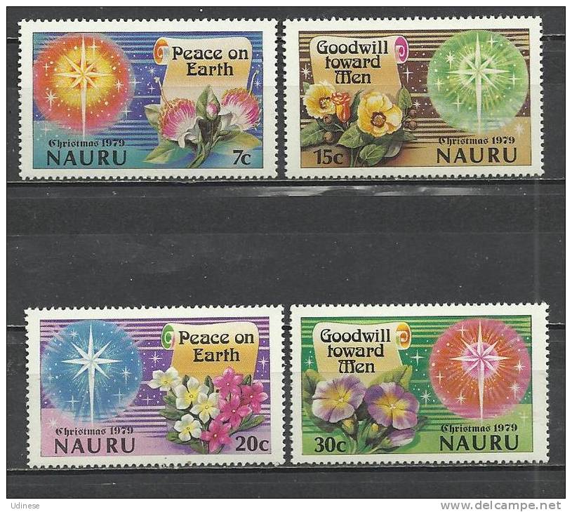 NAURU 1979 - CHRISTMAS - CPL. SET - MH  LIGHTLY MINT HINGED - Nauru