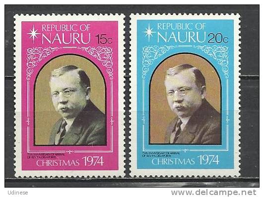 NAURU 1974 - CHRISTMAS - CPL. SET - MH  LIGHTLY MINT HINGED - Nauru