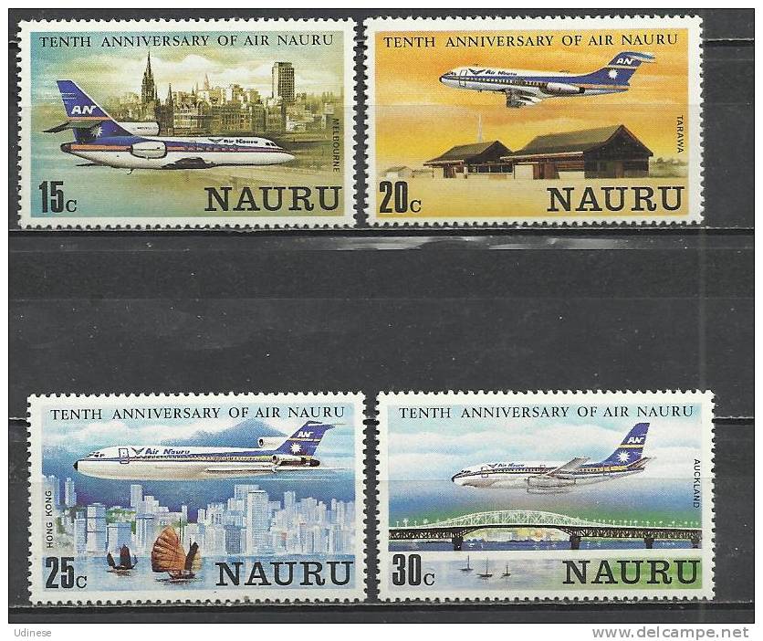 NAURU 1980 - AIR NAURU - CPL. SET - MH  LIGHTLY MINT HINGED - Nauru