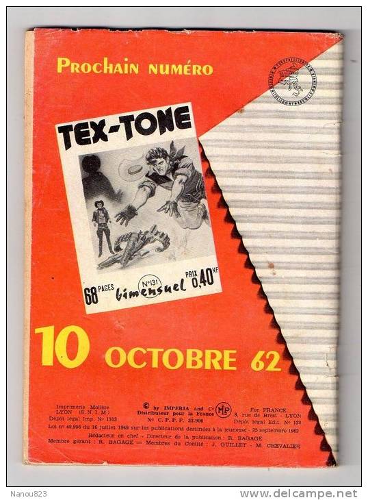 TEX TONE N°130 BIMENSUEL IMPERIA SEPTEMBRE 1962 - Autres & Non Classés