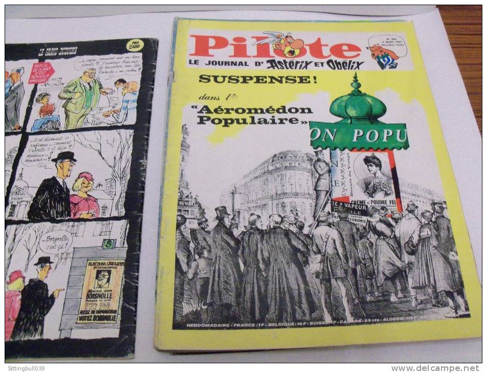 PILOTE, le journal d´Astérix et d´Obélix. 1967. 10 N°s. Correspondance Reliure éditeur N° 35. Avec Pilotoramas.