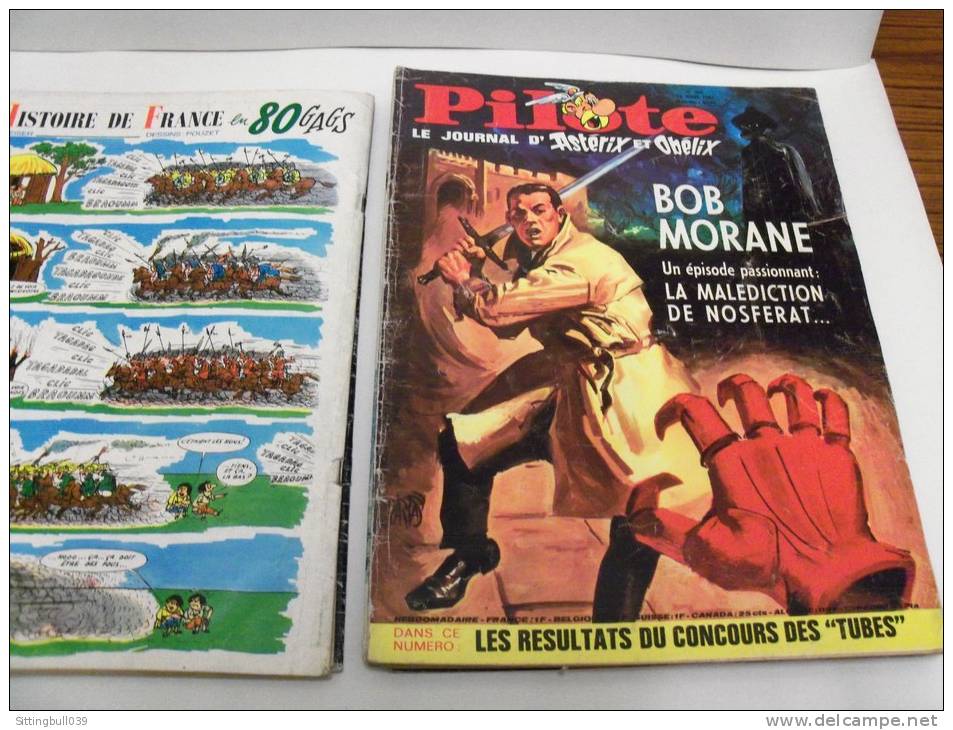 PILOTE, le journal d´Astérix et d´Obélix. 1967. 10 N°s. Correspondance Reliure éditeur N° 35. Avec Pilotoramas.
