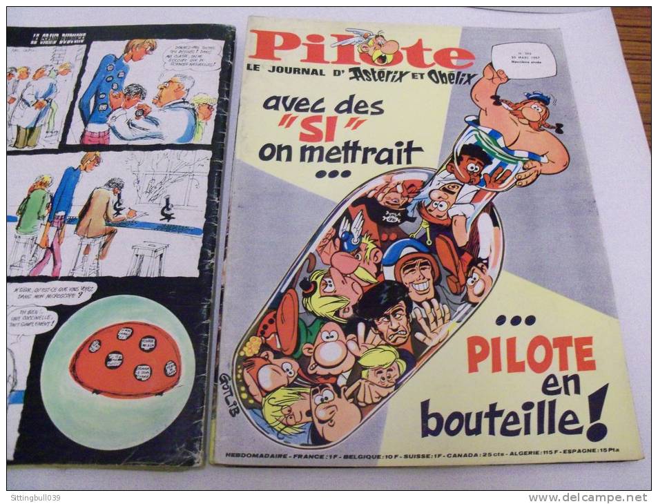 PILOTE, le journal d´Astérix et d´Obélix. 1967. 10 N°s. Correspondance Reliure éditeur N° 35. Avec Pilotoramas.