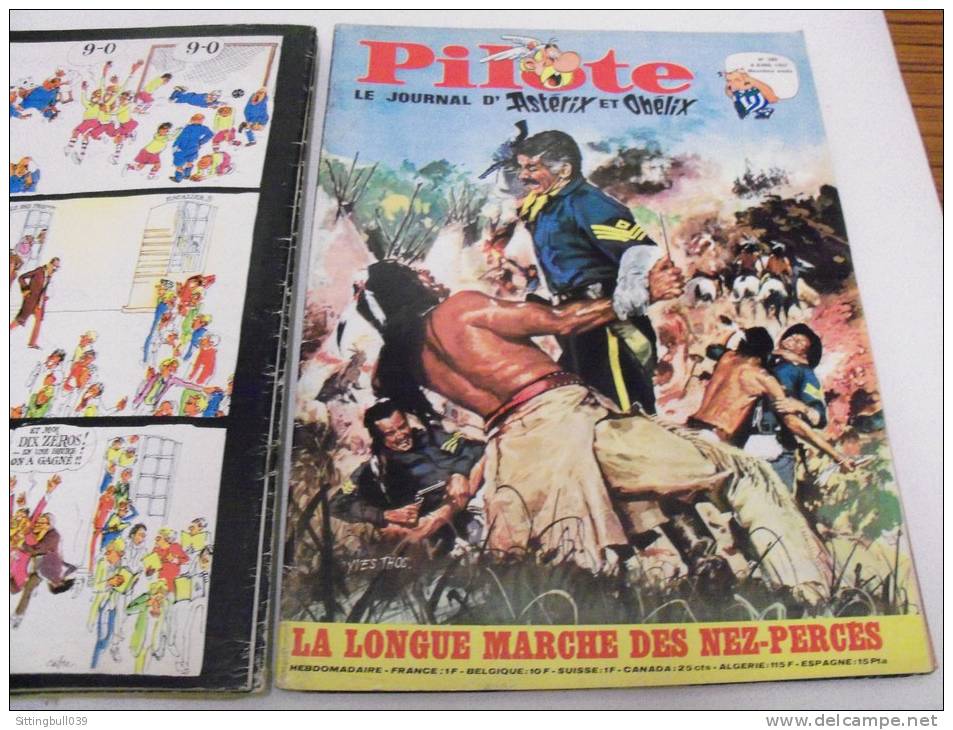 PILOTE, le journal d´Astérix et d´Obélix. 1967. 10 N°s. Correspondance Reliure éditeur N° 35. Avec Pilotoramas.