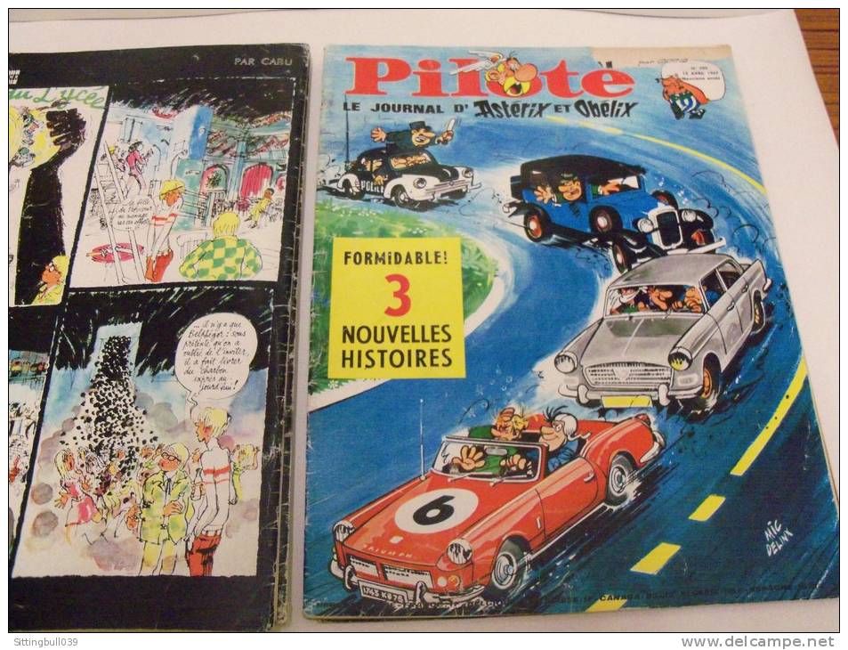 PILOTE, le journal d´Astérix et d´Obélix. 1967. 10 N°s. Correspondance Reliure éditeur N° 35. Avec Pilotoramas.