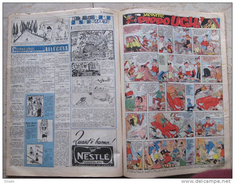 RACCOLTA FUMETTI IL VITTORIOSO PIPPO UGH ILLUSTRATORE JACOVITTI ANNO 1952 INDIANI - Altri & Non Classificati