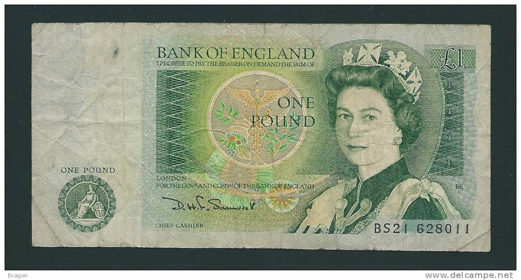 1  POUD - BANK  OF  ENGLAND - Anno  1955. - 1 Pond