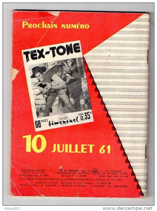 TEX TONE N°100 BIMENSUEL IMPERIA JUIN 1961 - Autres & Non Classés