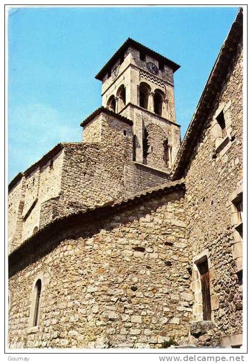 RUOMS - CLOCHER DE L'EGLISE CONSTRUITE PAR LES BENEDICTINS DE CLUNY - Ruoms