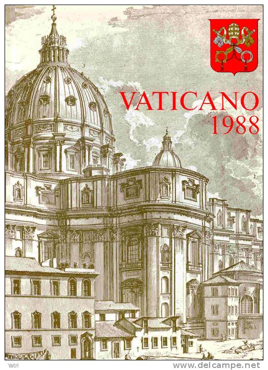 Vaticano - 1988 - Libro Di Tutte Le Emissioni Postali Dell'Anno 1988 - Annate Complete