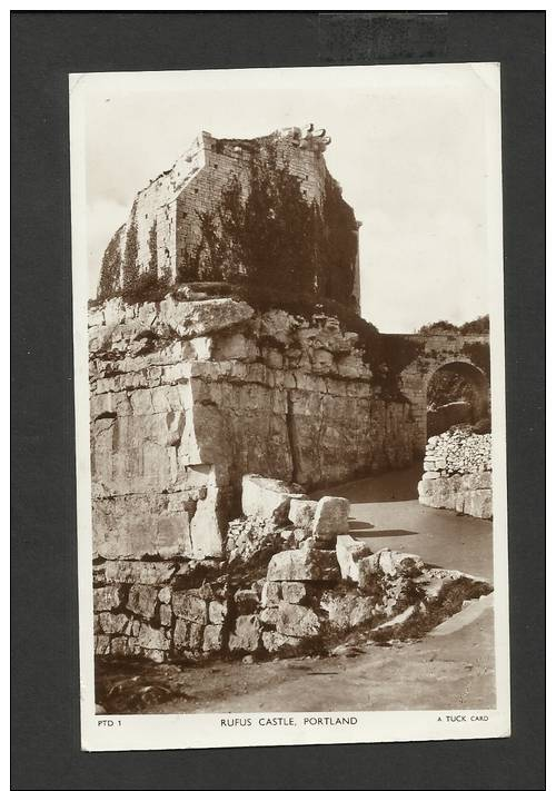 Vintage Tucks Real Photo  Postcard Rufus Castle Portland Dorset - Other & Unclassified