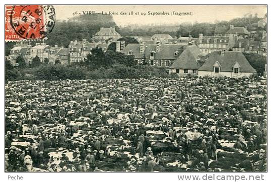 N°16780 -cpa Vire -la Foire Des 28 Et 29 Septembre- - Ferias