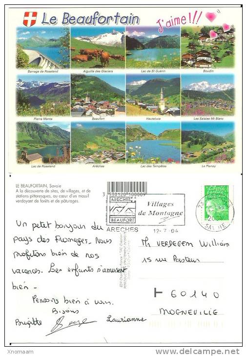 73 - Le Beaufortain J'aime - Multivues - Boudin Planay Hauteluce Roselend Areches Piera Menta ...  (Lae) - Beaufort