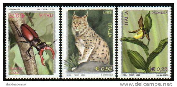 2002 - Italia 2690/92 Lince^ - Félins