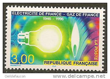 FRANCE - Yvert - 2996** - Cote 1.50 € - Elektriciteit