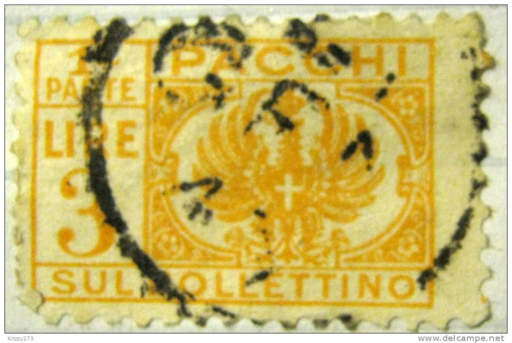 Italy 1927 Parcel Post 3l - Used - Colis-postaux